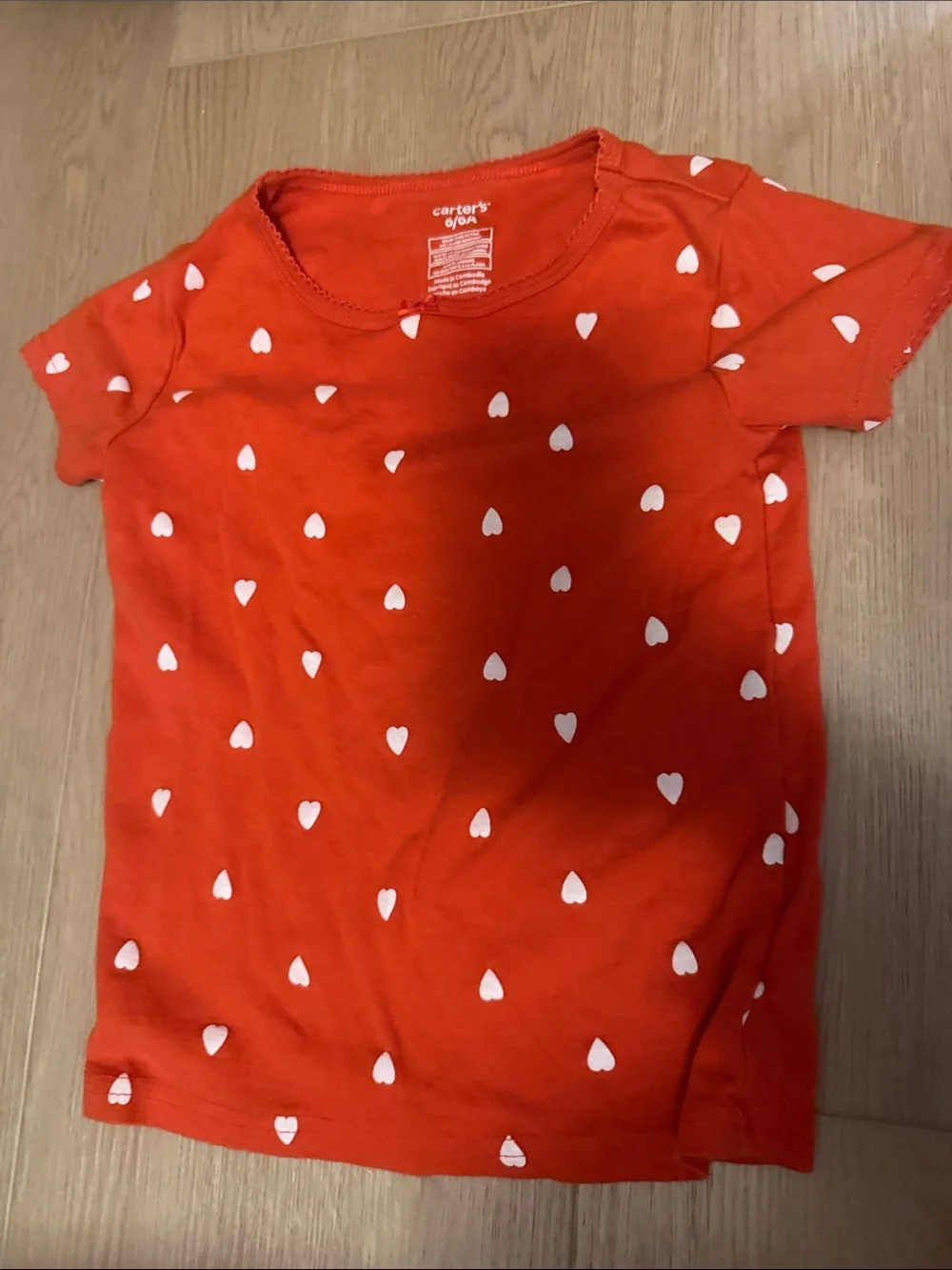 Carter's Red Heart-Print Pajama Set
